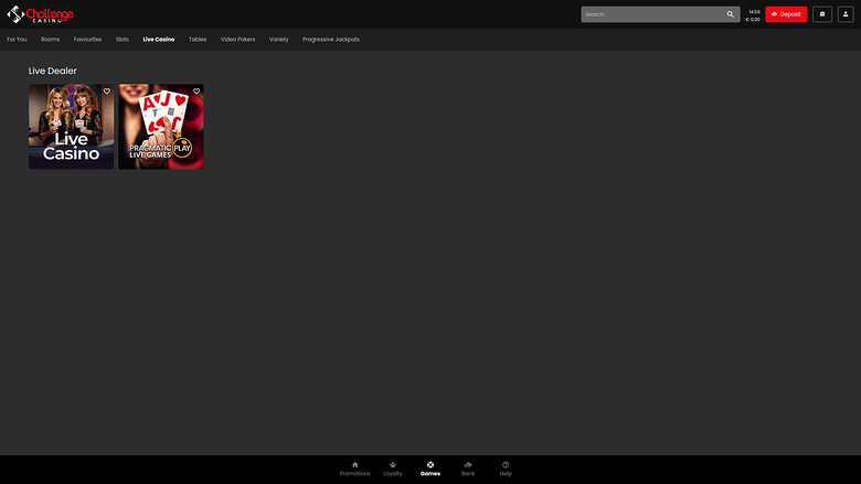 Croupier en direct du casino Challenge Bureau