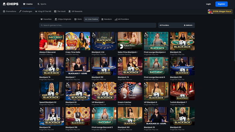 Chips.GG Casino Desktop-Live-Dealer