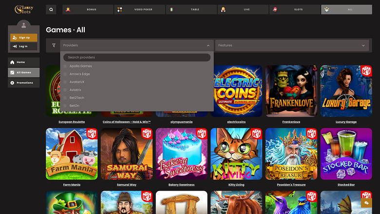 Développeurs de Jeux du Casino Classy Slots Bureau