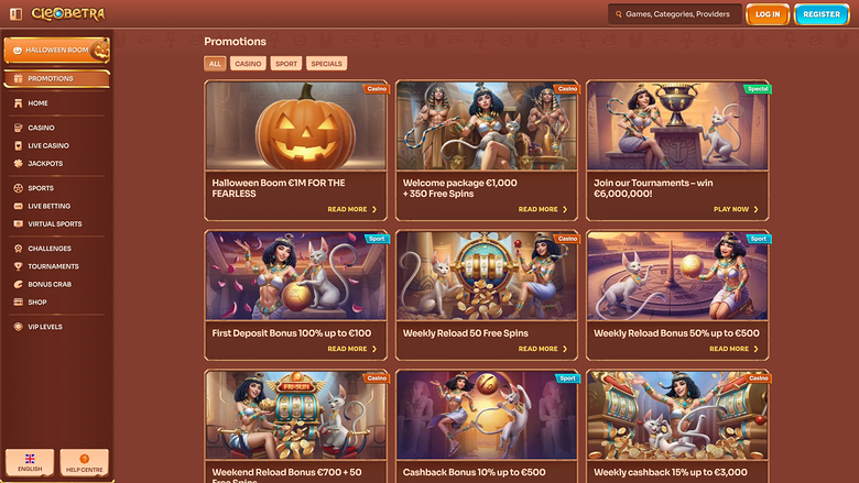 Promotions du Casino Cleoberta Bureau