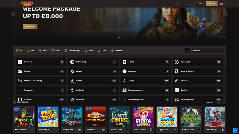 Développeurs de Jeux du Casino Cleopatra Bureau