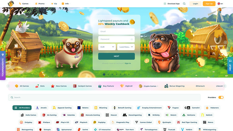 Главная Страница Казино Cobber Рабочий стол