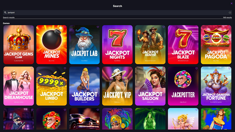Jackpot CoinCasino pour ordinateur