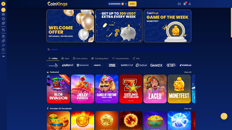 Développeurs du jeu de casino CoinKings pour ordinateur