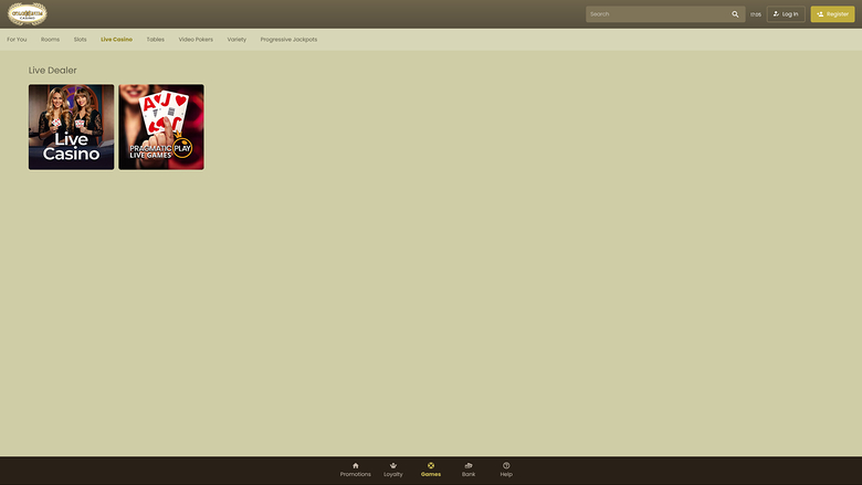 Croupier en direct du casino Colosseum sur ordinateur