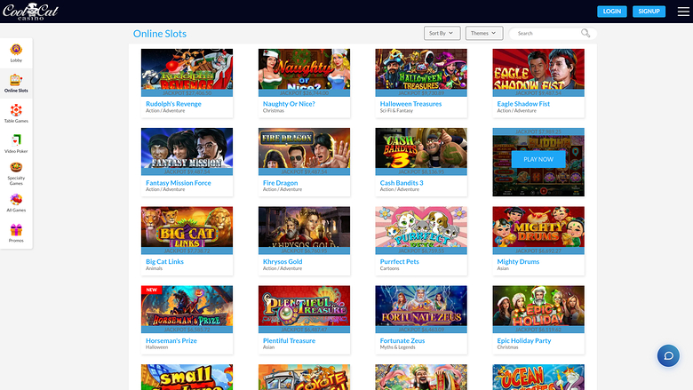 Jackpot du Casino Cool Cat Bureau