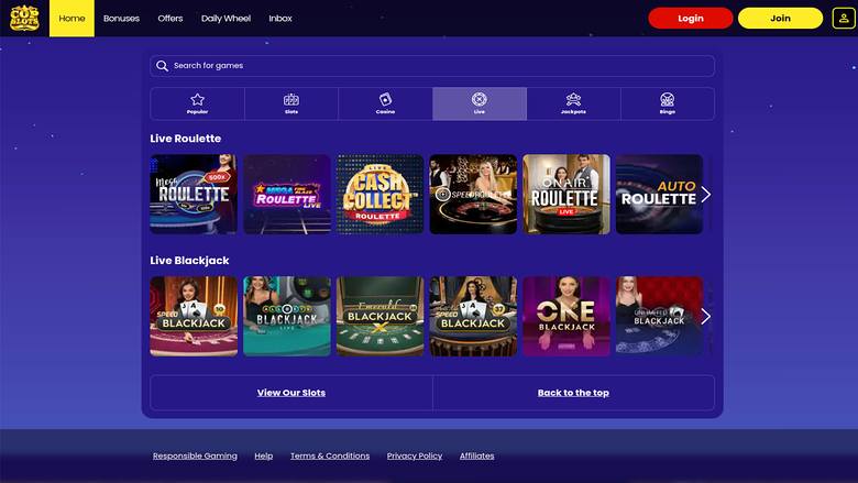 Cop Slots Casino Croupier en Direct Bureau