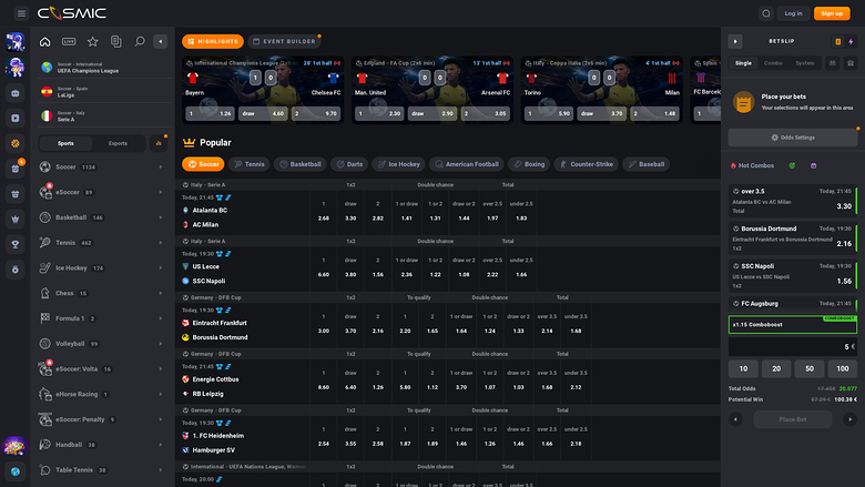 Sports en Direct du Casino Cosmicslot Bureau