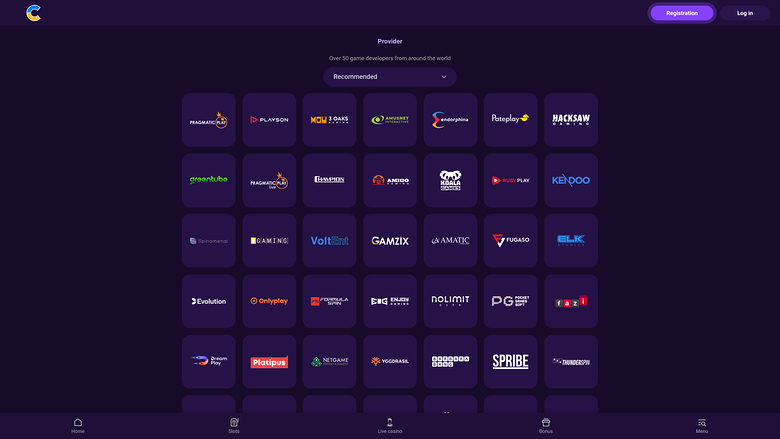 Développeurs de Jeux de Cosmolot Casino Bureau