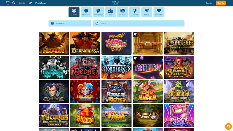 Juegos de escritorio con imágenes de casino Craze Play