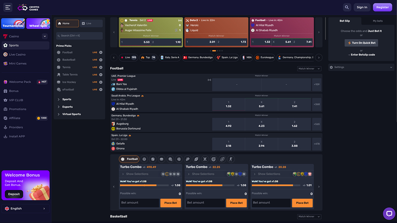Crypto Games Sport Desktop