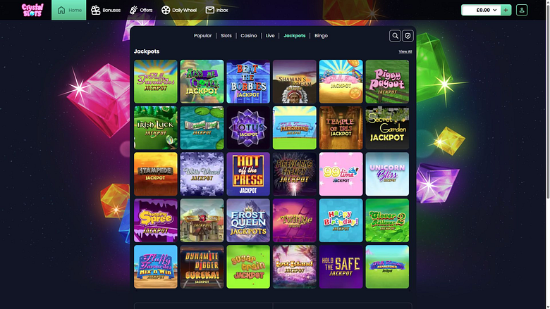 Изображение Crystal Slots для рабочего стола, джекпот