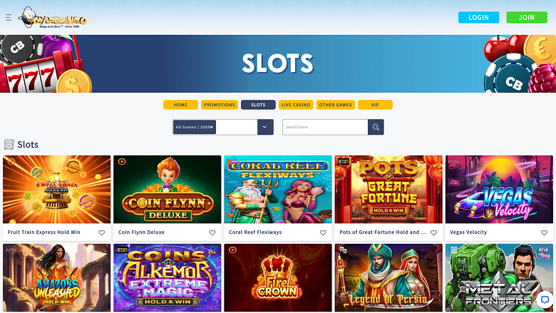 CyberBingo Casino Games Desktop
