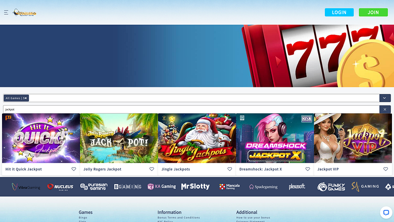 CyberBingo Casino Jackpot Desktop