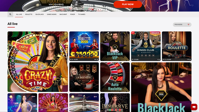 Croupier dal vivo del casinò Dachbet Desktop