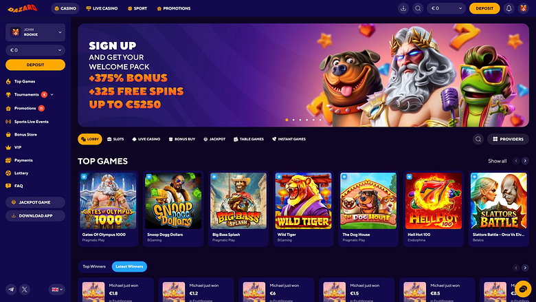 bei dazardbet casino bonus nutzen — Review für Spieler aus Deutschland