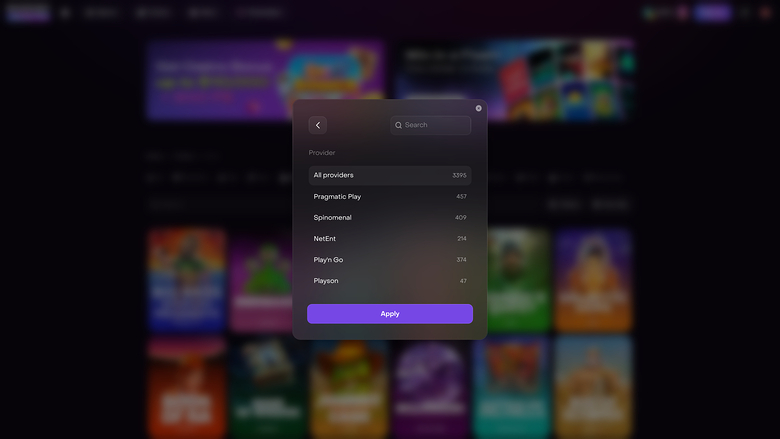 Sviluppatori di giochi del casinò Dexsport Desktop