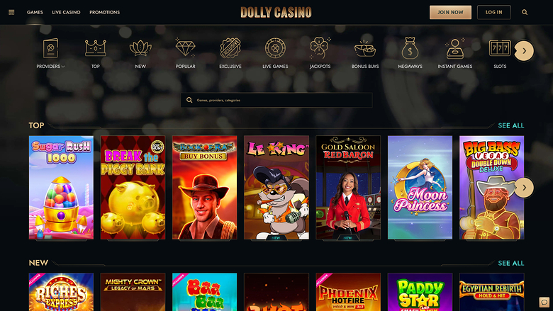 Jeux du casino Dolly Bureau