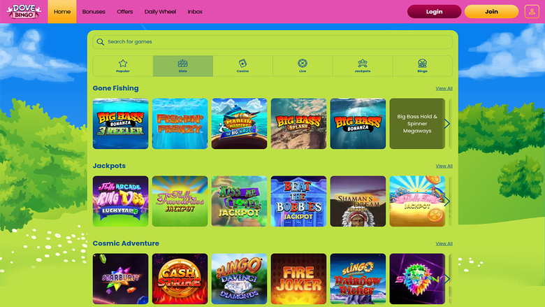 Giochi Dove Bingo Casino Desktop