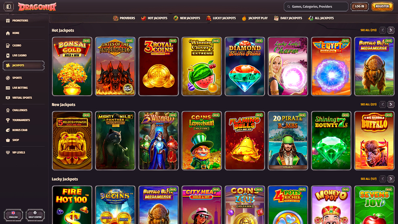 Jackpot Du Casino Dragonia Pour Ordinateur