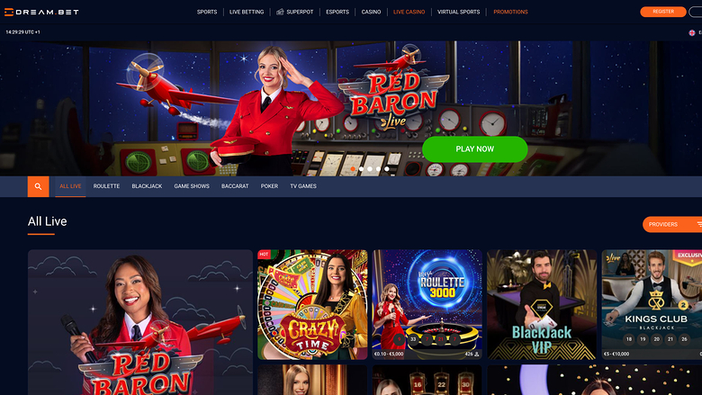 Dream.bet Croupier en direct