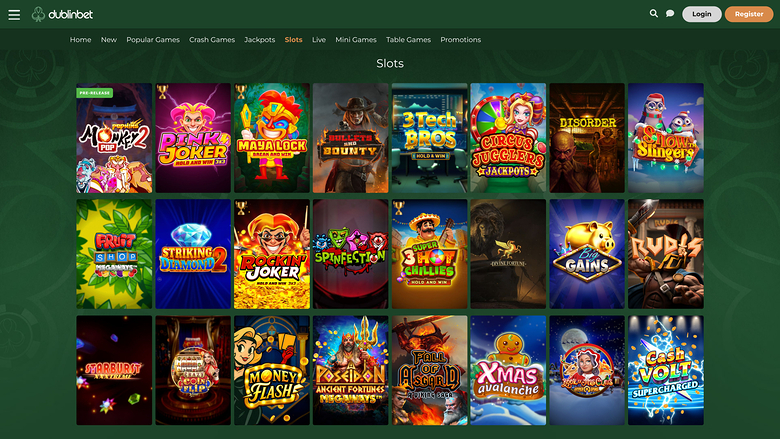Juegos de Casino Dublinbet Escritorio