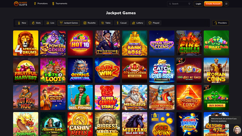 Jackpot du casino Dundeeslots sur ordinateur