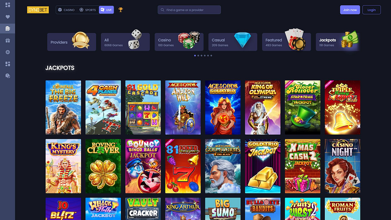 Image de bureau du casino Dynobet Jackpot