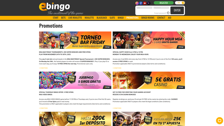 Promotions Ebingo Bureau