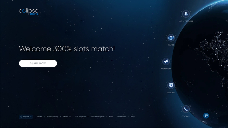 Eclipse Casino Desktop Startseite