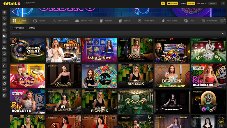 Efbet Live-Dealer-Desktop