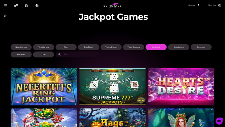 Le jackpot du Royale Casino sur ordinateur
