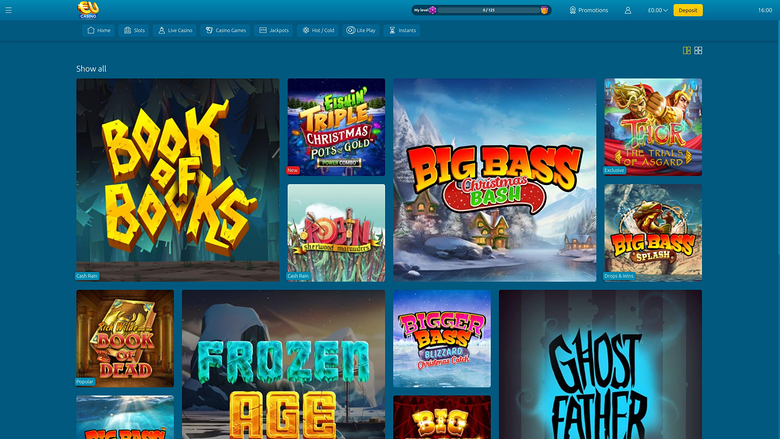 Juegos de escritorio de EUcasino