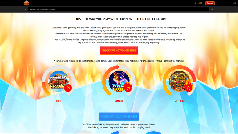 Euro King Casino Desktop caldo o freddo