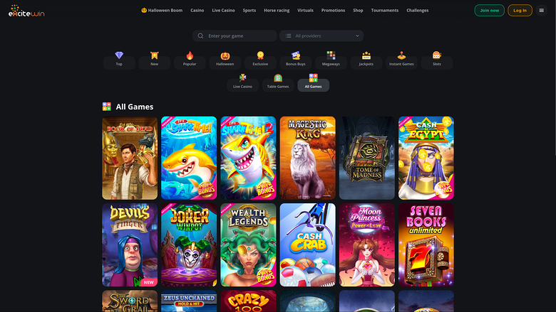 ExciteWin Casino Desktop Games