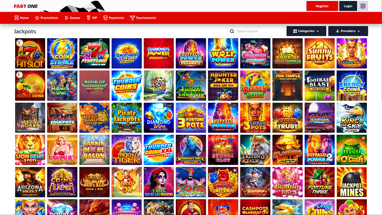 Jackpot de F1 Casino pour ordinateur de bureau