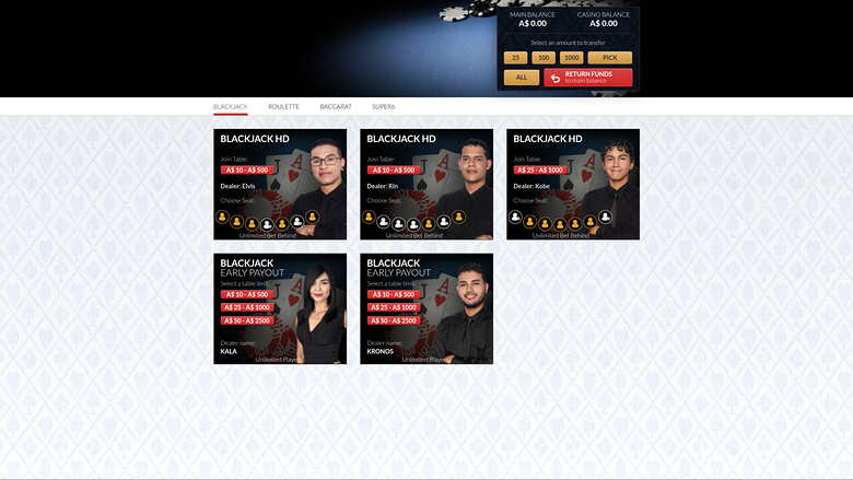 Croupier en direct du Fair Go Casino sur ordinateur