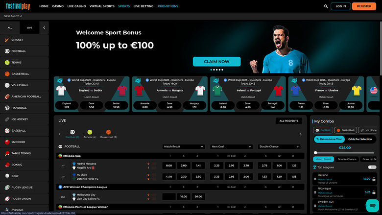 Festival Play Casino Desktop Sports