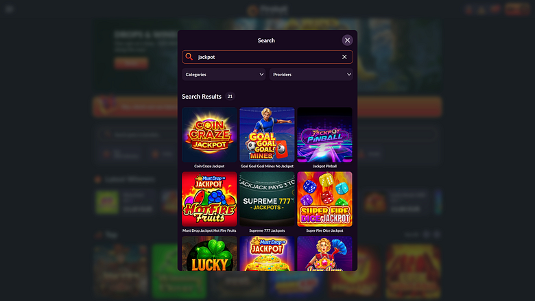 Jackpot de bureau du casino Fireball