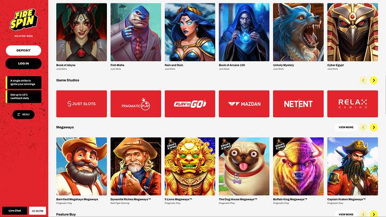 Firespin Casino Développeurs de jeux sur ordinateur