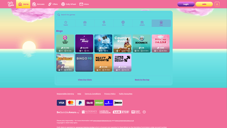 Fluffy Spins Casino Desktop-Bingo