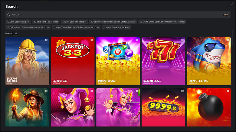 Jackpot di Fonbet Casino Desktop
