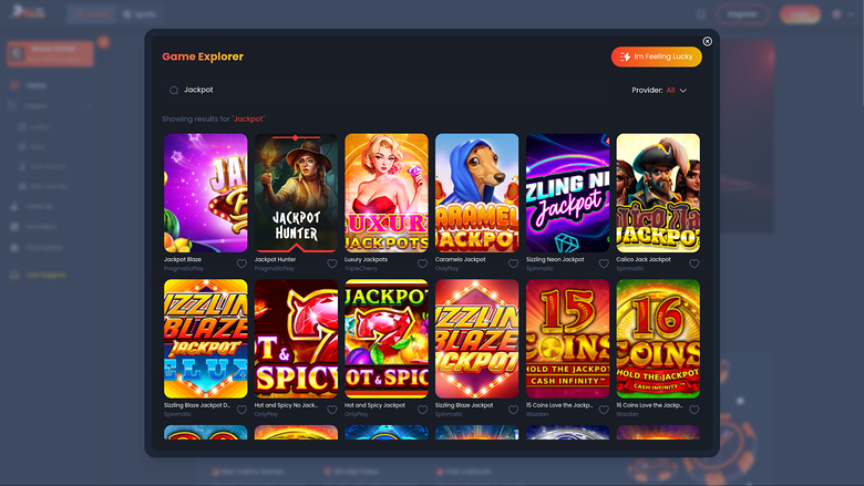 ForzaBet Casino Desktop Jackpot