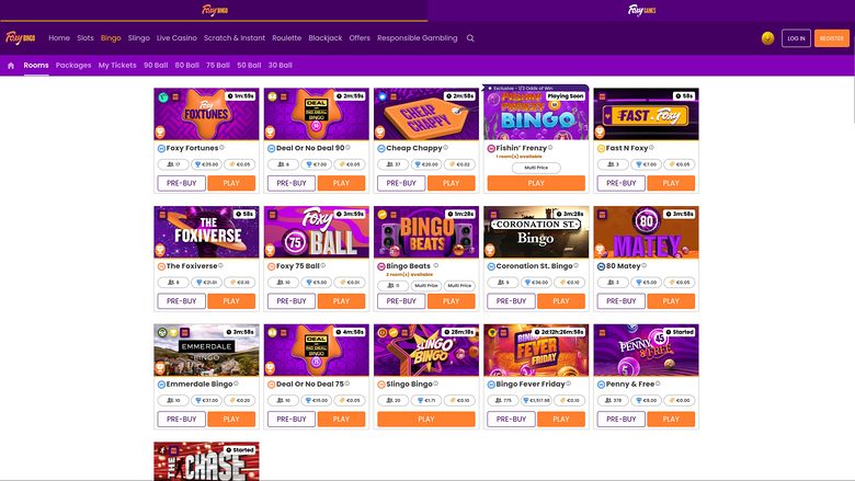 Foxy Games Casino Desktop-Bingo