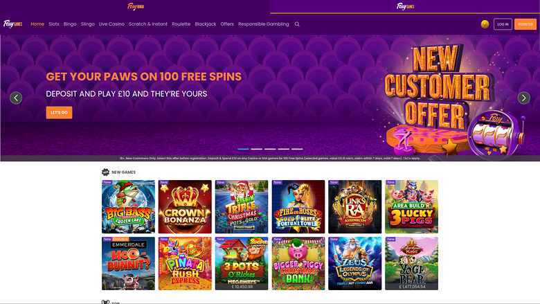 Foxy Games Casino Desktop-Startseite