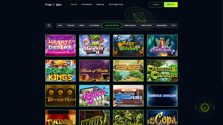 Jackpot du casino Free Spin sur ordinateur