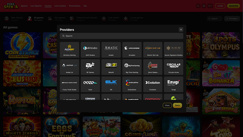 Développeurs de jeux de casino gratuits Spinza pour ordinateur