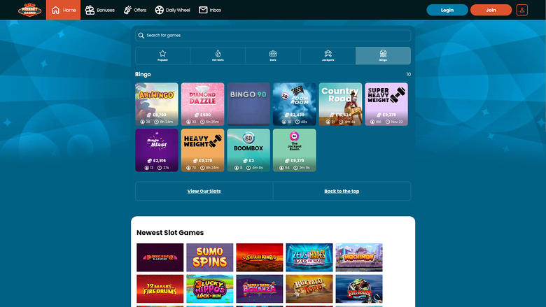 Bingo desktop del casinò Freebet