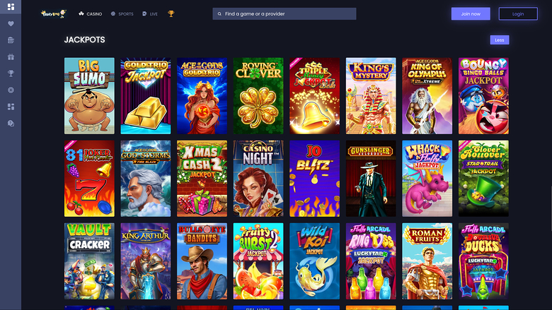 Jackpot du casino Fruity King sur ordinateur