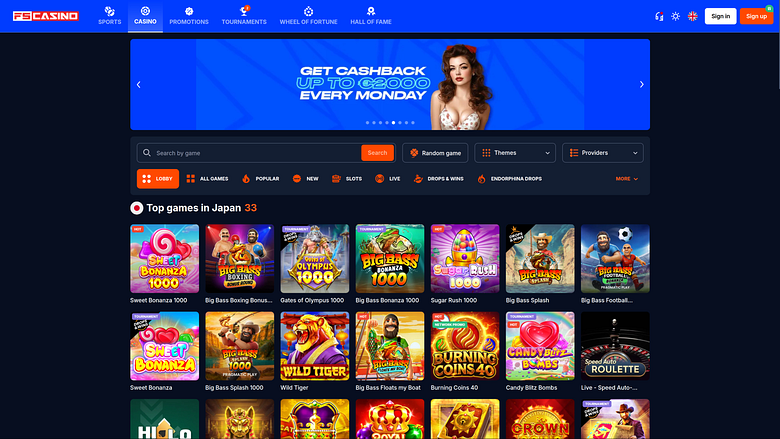 Jogos de computador do FS Casino
